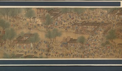 Festival di primavera sul fiume da Qing Dynasty Chinese School
